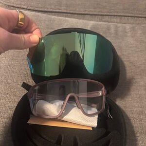 Smith Bobcat glasses in Matte Amethyst | ChromaPop Opal Mirror